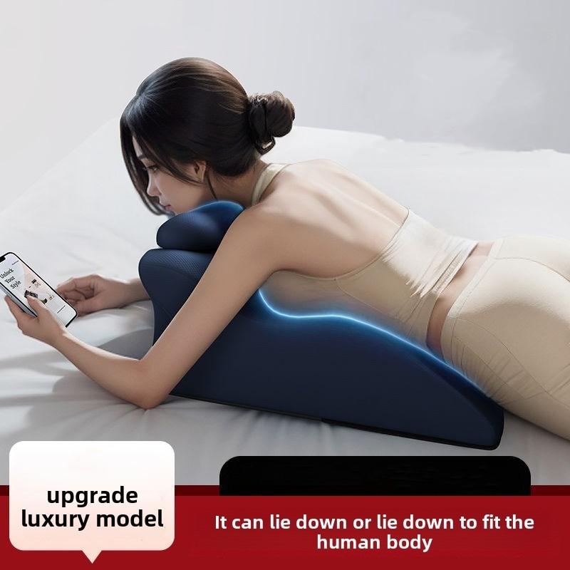 4-in-1 Chest & Abdomen Massage Cushion Plank Cervical Body Massage Pillow Multifunctional Bed Pillow For Kneading Neck Shoulders