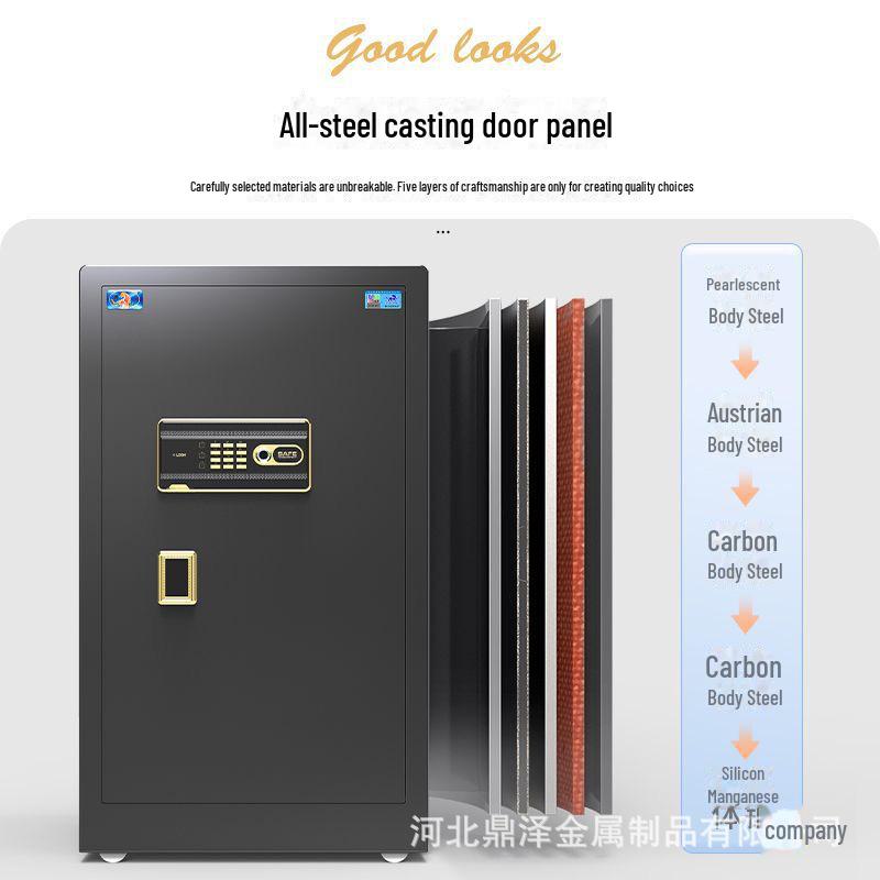 Tiger Brand All-Steel Fingerprint Safe for Home/Office - Anti-Theft Small Safe Deposit Box