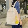 Summer New Korean Style Solid Color Fashion Casual Couple Backpack Fresh Cute Sweet Student School Bag