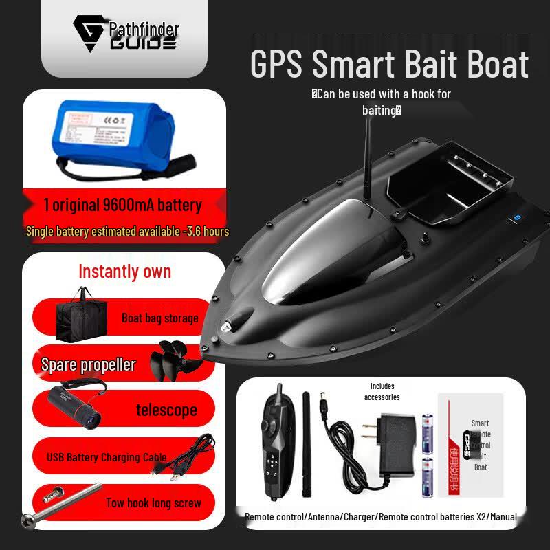 Linglu High-Power GPS Remote Control Bait Boat
