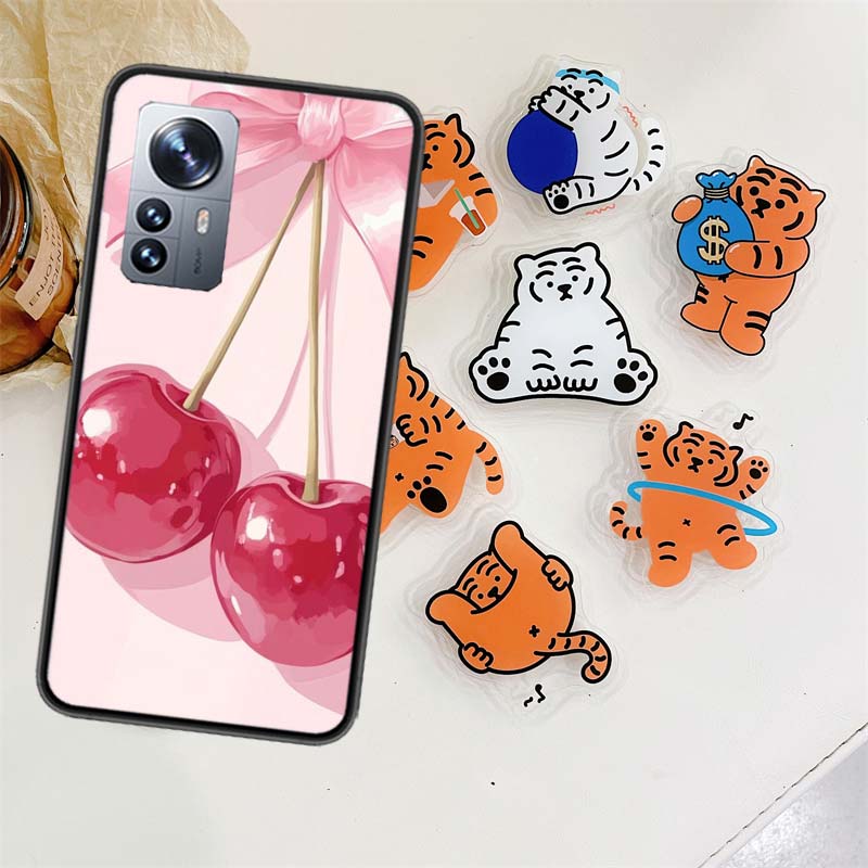 Cherry Bow Phone Case For Xiaomi Poco X7 X6 M8 M7 M6 M4 M3 X4 Pro F7 Ultra M5S Mi 14 14T 15 15T 12T 10T Pro 12S 12 11 Lite Cover