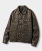 DIMITRI BLACK Faux Leather Riders Trucker Jacket_2 Color