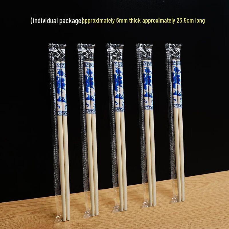 Blue and White Porcelain Printed Disposable Chopsticks