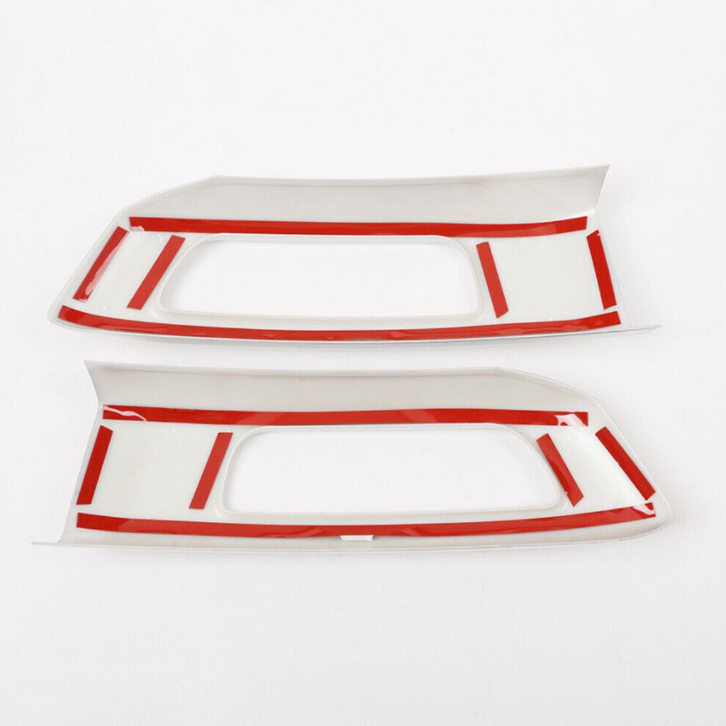 ABS Silver Front Fog Light Cover Lamp Frame Trim For LR Range Rover Sport 14-17