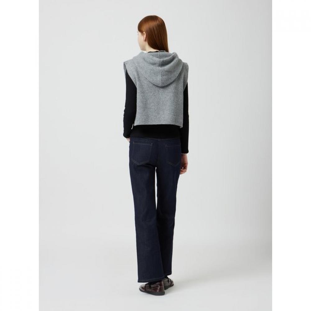 Hood Layered Knit Vest C254ksb031