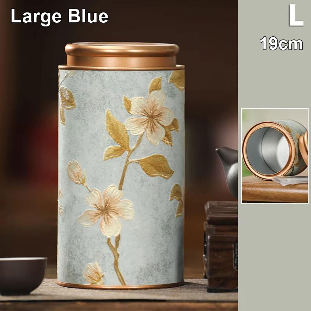 1Pcs Durable 10/19cm Empty Tea Can Green Black Tea Packaging Tea Sealed Jar Household Small Tinplate Storage Can