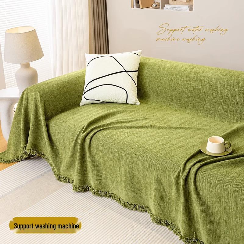 Herringbone Sofa Throw: 2023 All-Season Universal High-End Full Cover Blanket