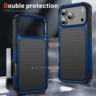 3IN1 Heavy Duty Rugged Armor Phone Case for Apple IPhone 17 17Air 17Pro 17Pro Max Dustproof Shockproof Protection Back Cover
