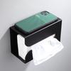 Universal Black Wall-Mounted Kitchen & Bathroom Paper Towel Dispenser Stand