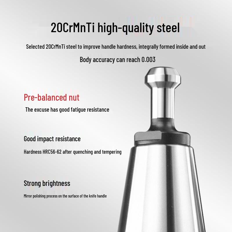 High Precision CNC Tool Holders: BT40, BT30, BT50, ER32 & ER25 Collets for Dynamic Balancing Milling Centers