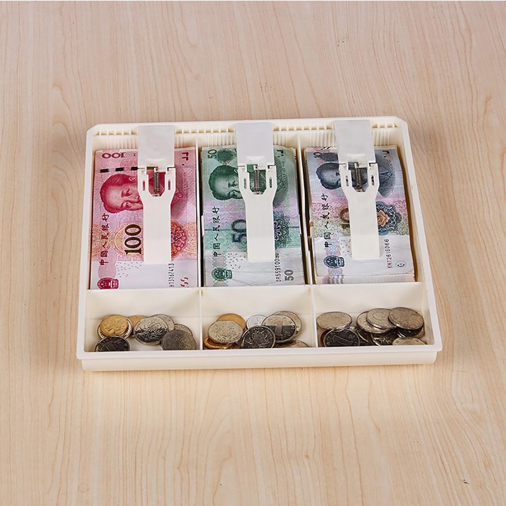 3 Compartments Cash Drawer Storage Box for Supermarket