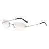 Y2K Frameless Mercury Oval Retro American Women's Sunglasses