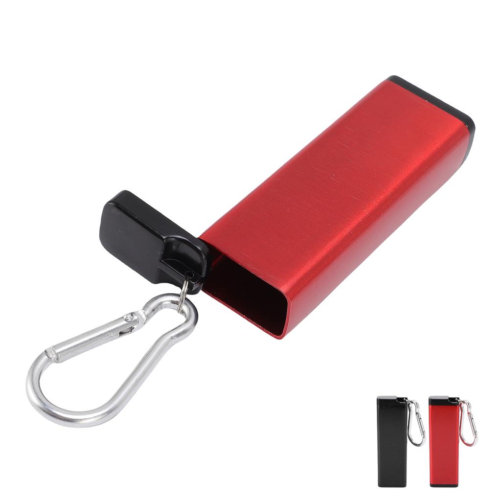 Portable Metal Storage Container Aluminum Alloy Outdoor Airtight Storage Box with Whistle Lanyard fo
