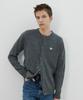 Beyond Closet Ilp Signature Wappen Soft Touch Round Cardigan Gray