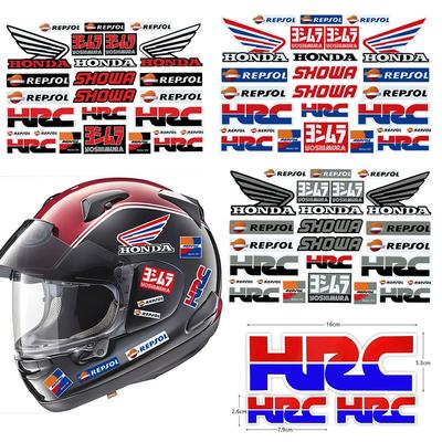 Motorcycle Decoration Reflective Stickers Waterproof Scooter Helmet Decals HRC Modification Accessories Sponsor Stickers