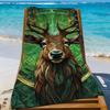 Marca J-Jagermeister-S Liqueur Digestiva Asciugamano Sportivo Asciugatura Rapida Attrezzatura da Viaggio Campeggio Resistente alla Sabbia Morbido Leggero Grande Asciugamano da Spiaggia