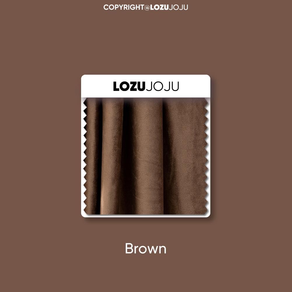 

1 шт. LOZUJOJU, сплошной цвет, выдолбленная водная волна, бархатная тканевая занавеска с кружевной кисточкой, короткая занавеска для декора небольшого окна 70x42 см W70cm x L42cm коричневый