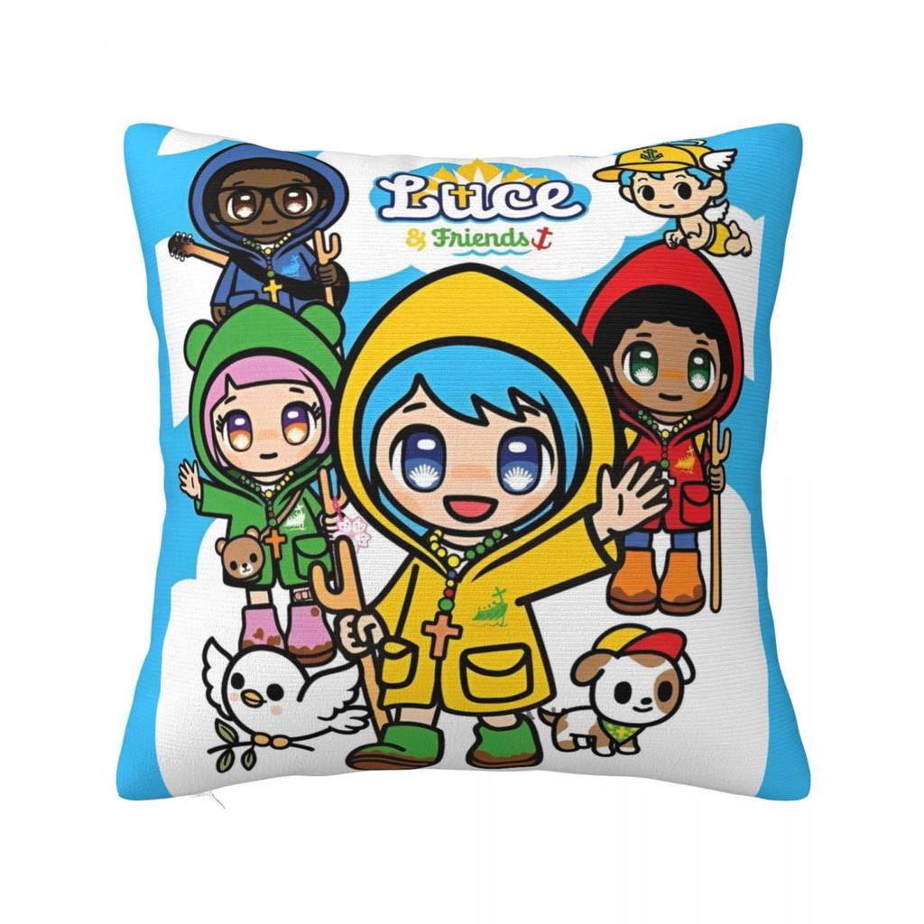 Luce Vatikan Maskottchen Kissenbezug Polyester Kissenhülle Katholische Kirche Dekokissenhülle Bett Drop Shipping 45*45cm