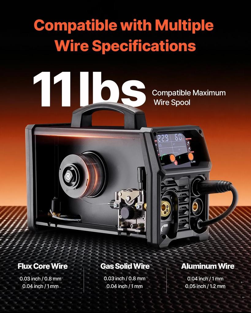 VEVOR Pro MIG Welder, 250Amp Pluse Mig Welding Machine