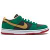 Nike Dunk SB Low Top Skateboard Shoes Men's Black Green 313170-008
