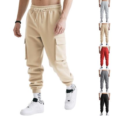 Autumn and Winter Heavy Loose High Street Casual Sports Men's Multi-pocket Tooling Trousers