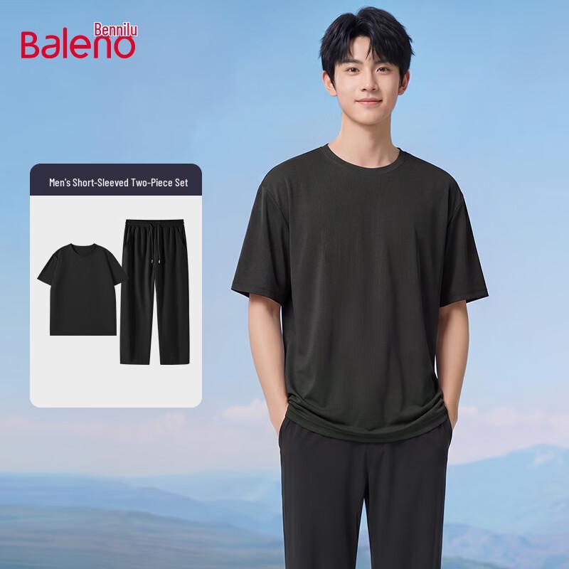 Baleno Men s Ice Silk Short-Sleeve Sportswear Set 3XL