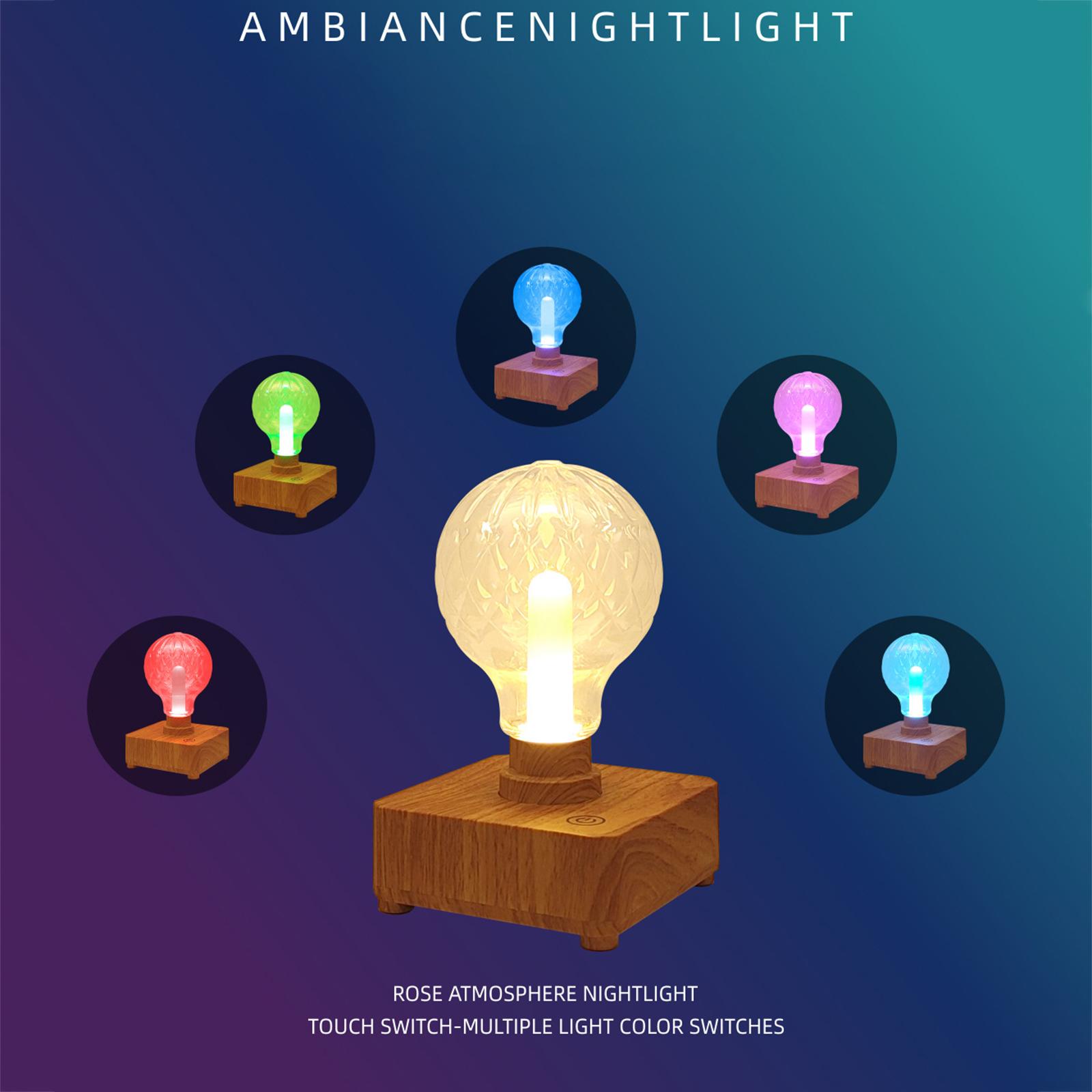 

3W RGBW Pineapple Ambiance Night Light Romantic Warm Bedroom USB Rechargeable Night Light Touch