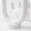 2 Pieces Abstract Ceramic Candle Holders Desktop Decoration Ornament for Yoga Gardens Spring