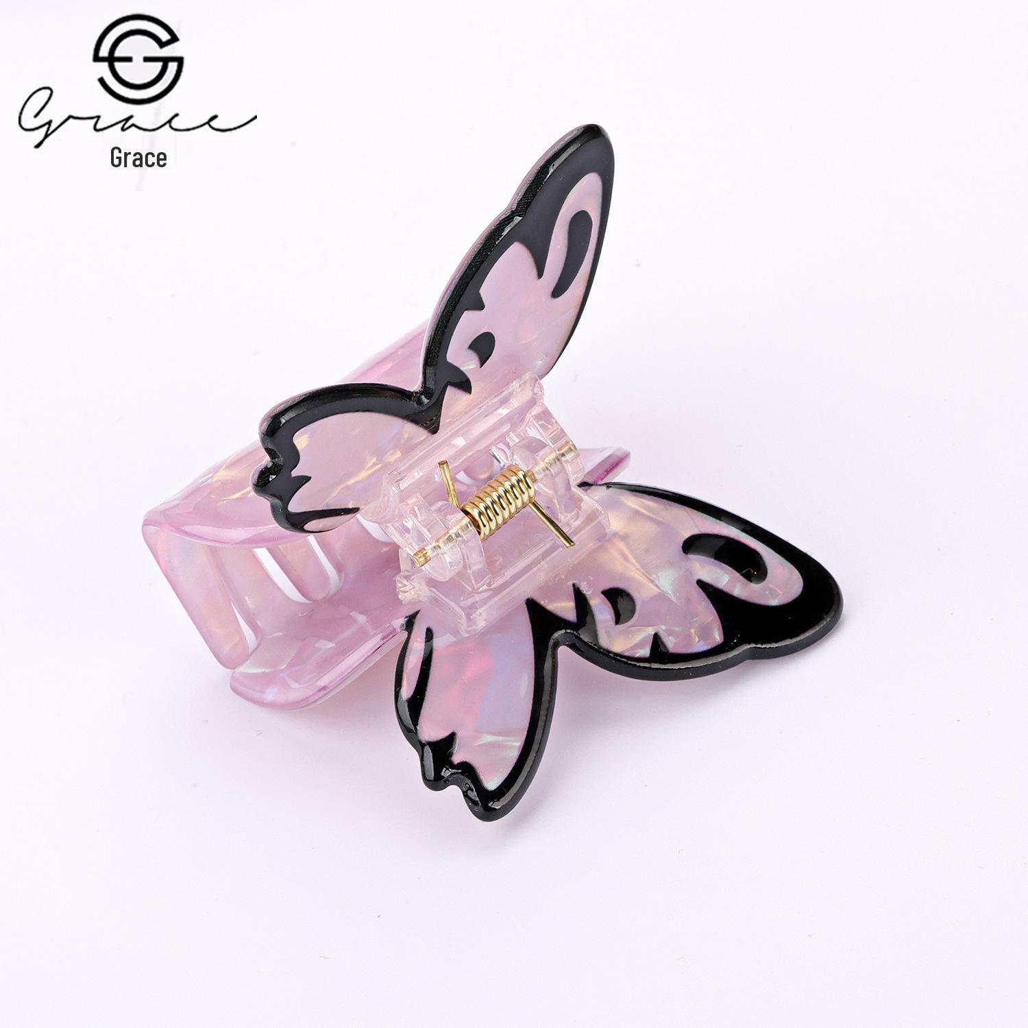 Бамбуковый Яо Женский Зажим для Волос Бабочка ПВХ - Свежий и Милый Женский Аксессуар для Волос