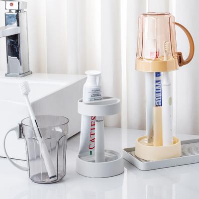 Student Dormitory Toothbrush Cup Washbasin Cup Drinking Cup Household Brushing Cup Transparent Plastic Mouthwash Cup Set