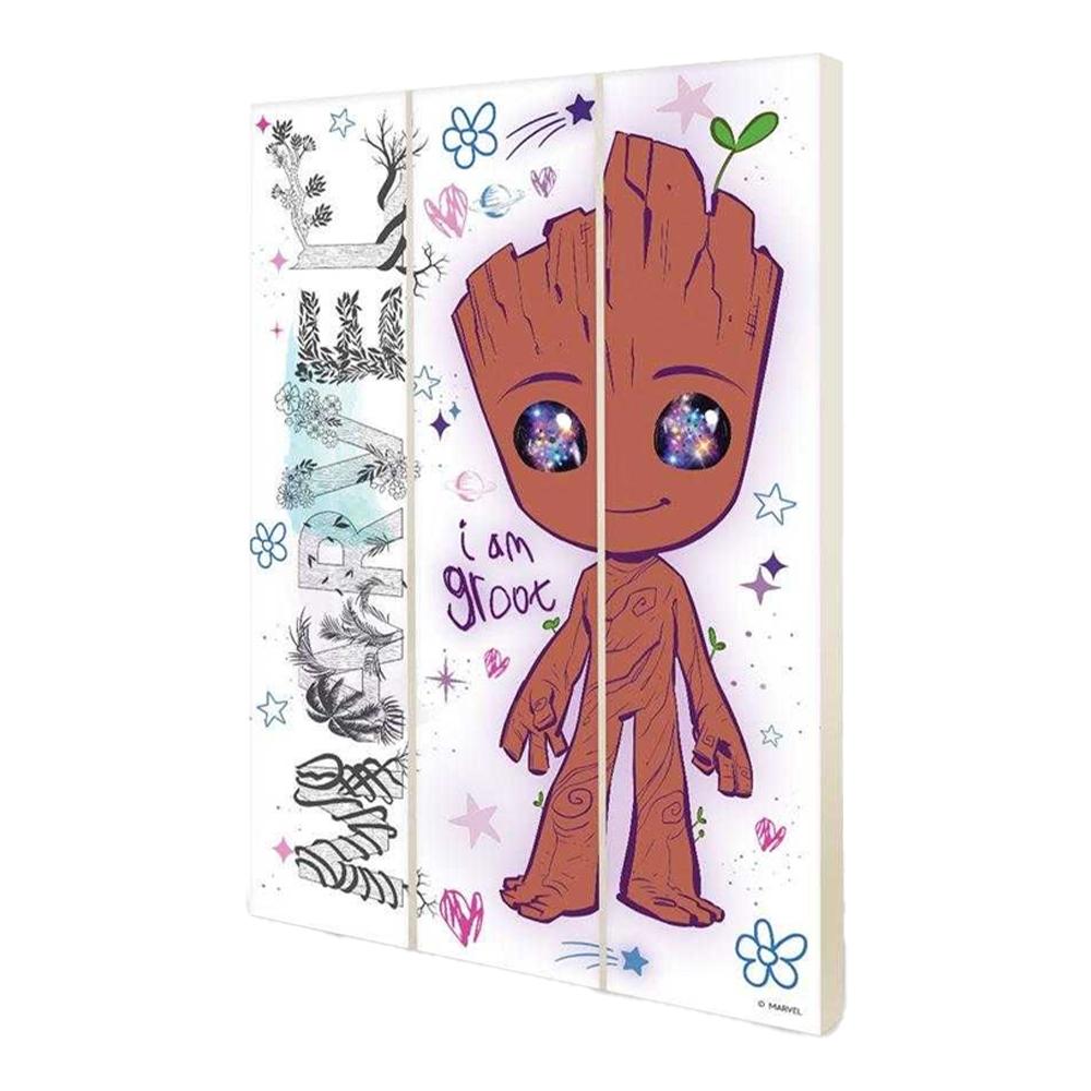 Marvel Groot Galaxy Eyes - Patricia Wood Print