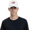 Mardi Gras Mask Print Baseball Cap Polyester Adjustable Casual Sports Summer Hat for Men Women