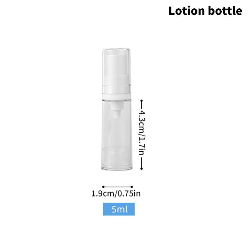 5/10/15 ml Reise-Vakuumflasche Kosmetik-Sprühlotionflasche Augencreme-Nachfüllflasche Behälter Tragbare Airless-Pumpflasche