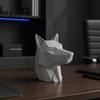 Animal Auto Accessory 3D Printed Wolf Car Trailer Hitch Decoration Howling Head Ornament