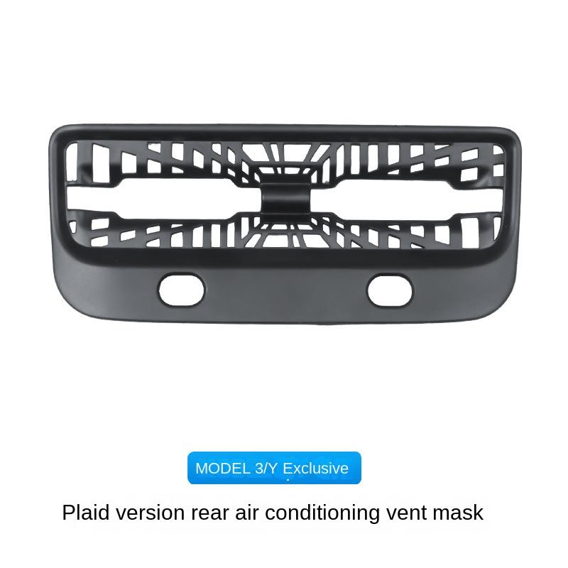 Rear Seat Vent Cover Rear Seat Center Console Vent Trim Tesla Model 3 and Model Y 2017 To 2025 Waterproof and Dustproof Trim