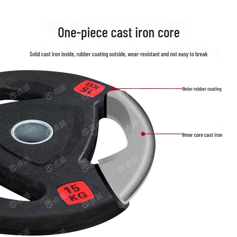Dianrun 2.5KG Rubber-Coated Barbell Plate