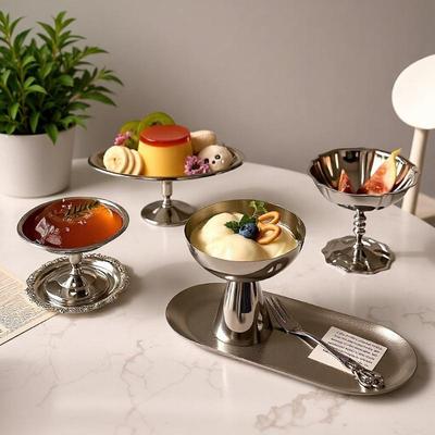 Creative Stainless Steel Dessert Stand Set