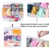 Stackable 3-Tier Plastic Storage Box Adjustable Compartment Toy Container Clear Jewelry Sundries Organizer Home Storage Supplies