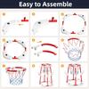 2-In-1 Floating Pool Basketball Stand - Blue And Red Outdoor Water Games, Suitable For Family Entertainment Outdoor Water Basket