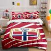 Norway Football Emblem Design. Bedding Sets Duvet Cover Sets Duvet Covers Pillowcases(1*Duvet Cover 2*Pillowcases Without Duvet Insert)