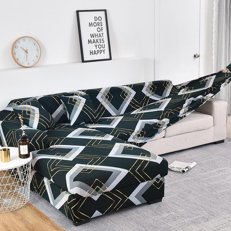 Premium Texture Couch Covers for Sectional Sofa Washable Stretch Sofa Covers L Shape Sofa Slipcovers Anti Slip Furniture Protector 1pc