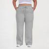 Women Plus Size Casual Loose Straight Leg Sweatpants with Pockets Drawstring Waist Relaxed Fit Lounge Trousers for Daily Wear