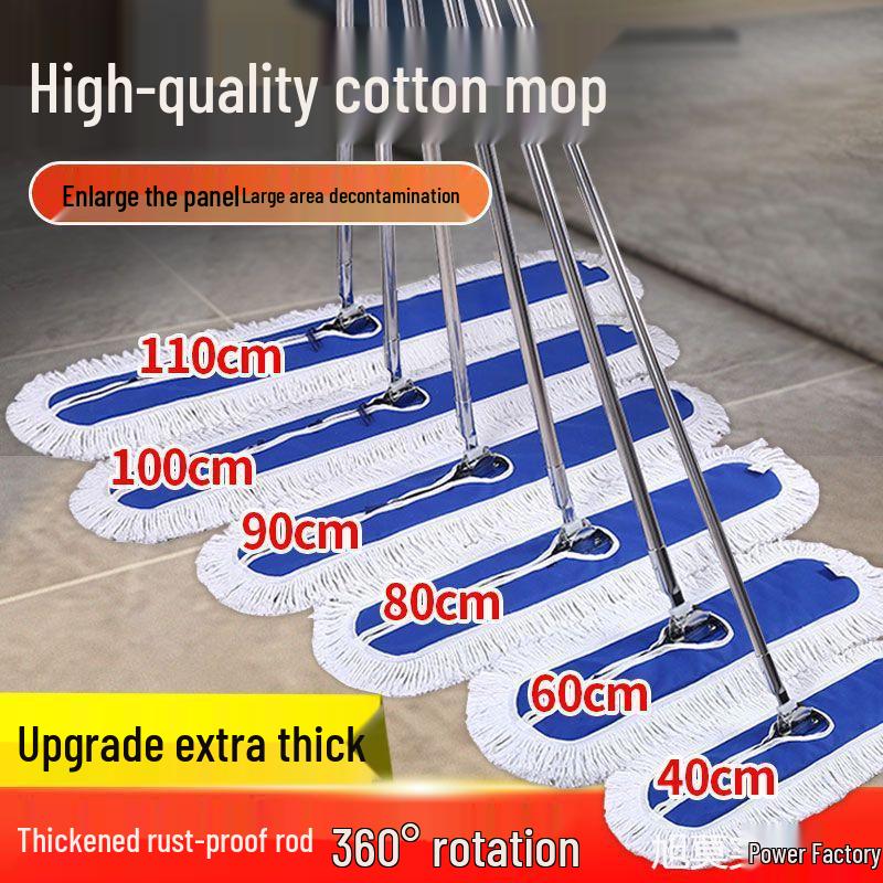 Прочный плоский моп Wenwo с выдвижной ручкой для сухой и влажной уборки