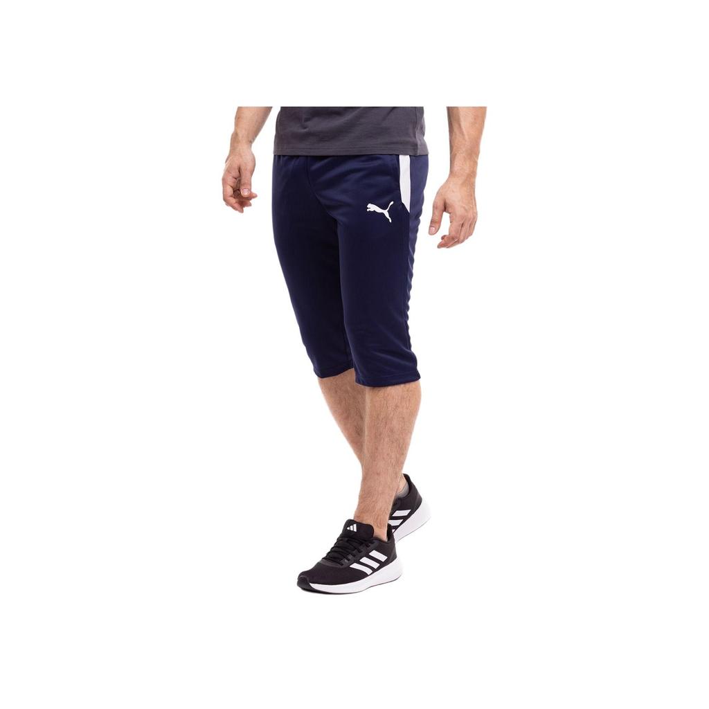 Puma Logo Print Slim Fit Seven-Point Sports Shorts Men Shorts Blue 657271-06