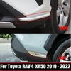 For Toyota RAV4 RAV 4 XA50  - Stainless Steel Front Rear Bumper Corner Protection Strip Cover Trim Decorative