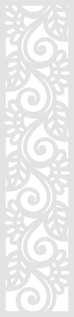 A2 Pendant, openwork decoration, gray, 21x90