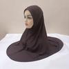 H124 Erwachsene hochwertige große Größe muslimischer Hijab-Schal mit Kinnteil islamische Kopftuch-Hüte Armia zum Überziehen Kopftuch Turbanmützen