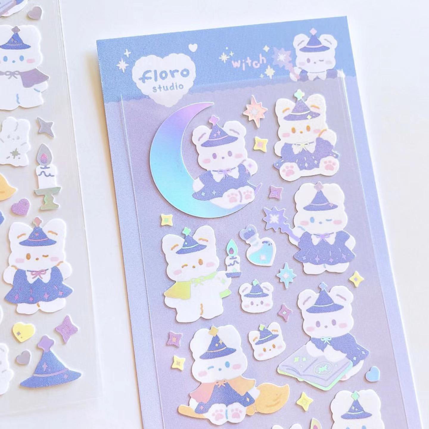 Милая мультяшная наклейка с кроликом DIY Декоративная наклейка на руку Guka Hot Silver — фото 4