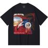 T-shirt Heavy Metal 100% Cotone 230 Gsm Stampa Band Rock Musica Popolare Unisex T-shirt Pesante in Cotone