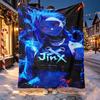 Jinx Pattern Blanket for Home Decoration, Bed, Sofa, Car Travel, Camping, Suitable for All Seasons, Birthday Christmas Gift